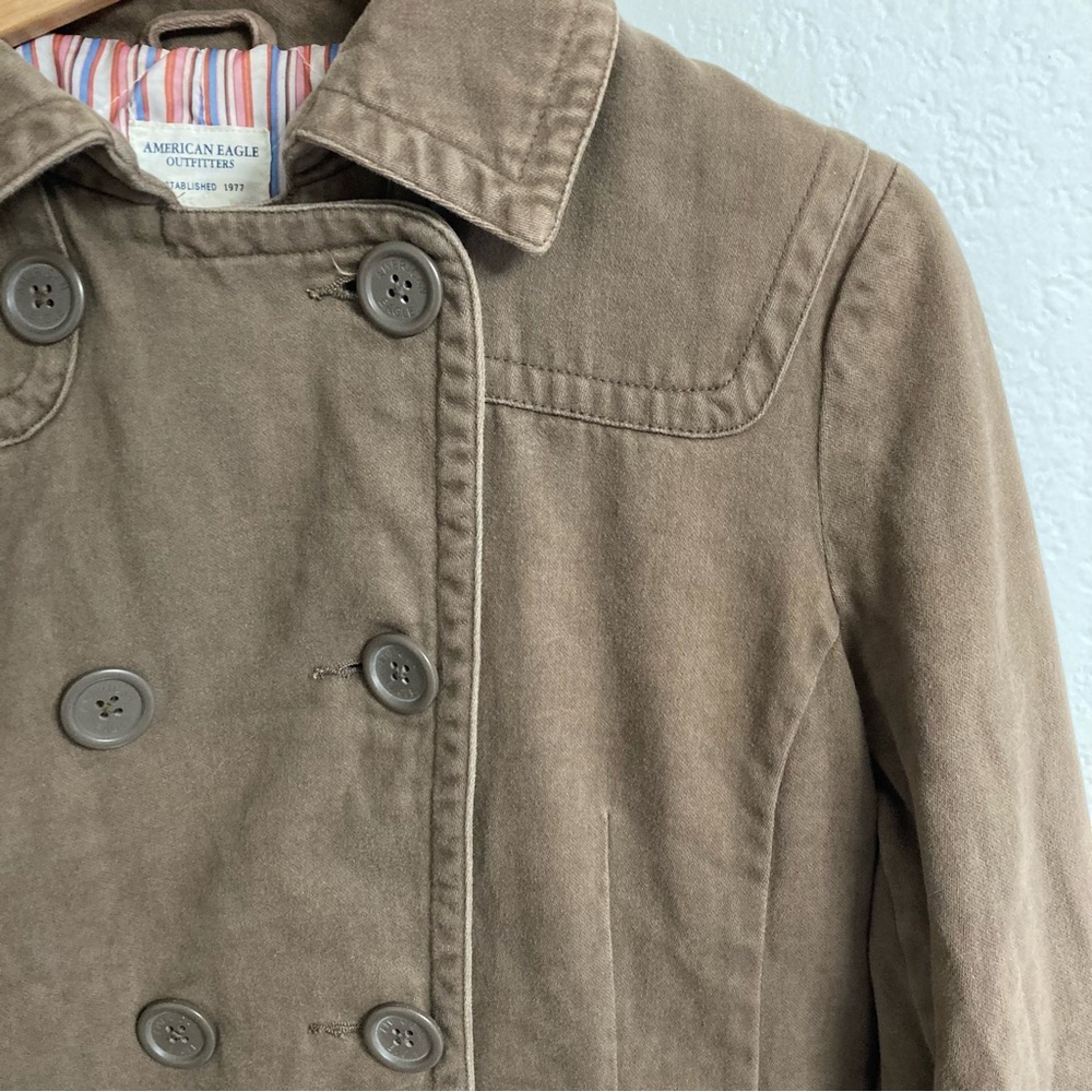 VTG American Eagle‎ Outfitters Brown Cotton Jacket Coat, Size L - Picture 2 of 6